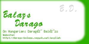 balazs darago business card